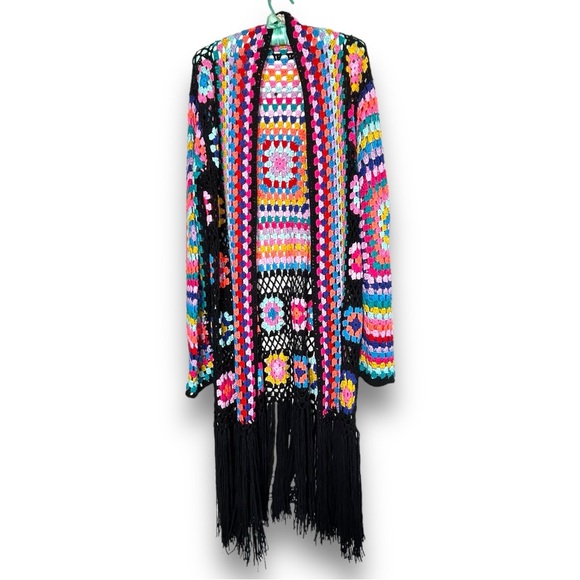 Love Sense Sweaters - 🛑 LOVE SENSE Crochet Fringed Cardigan Duster
